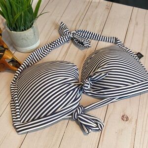 Bond-eye Australia Navy Striped Bikini Top​